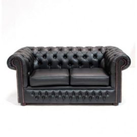 Chesterfield Sofa - 2 Seater - Black 450x450